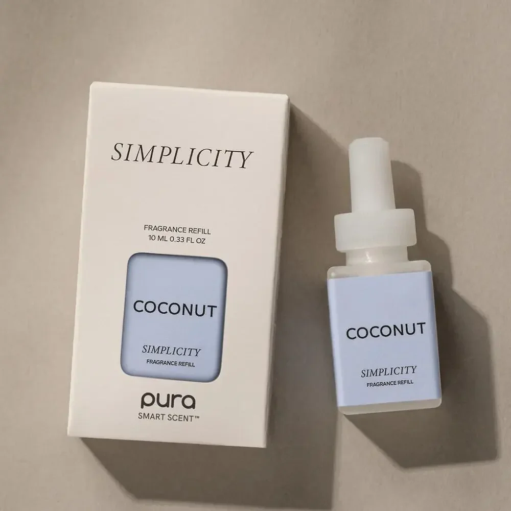 Simplicity Coconut Pura Smart Scent Fragrance Refill 2 Pack 0.33 oz Each